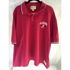 VTG Collegiate Alabama Crimson Tide IZOD Polo Shirt XL 100% Cotton